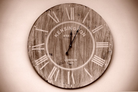 Wooden Analog Wall Clock