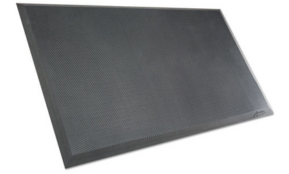 Black, Rectangle Anti-Fatigue Mat for the Office